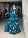 Firoji Colour Georgette With Floral Print Gown Wholesale Clothing Distributors In India YNF5029